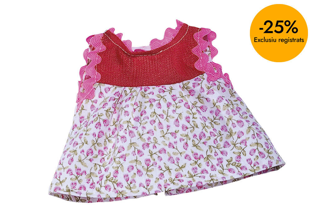 Ropa para mu&ntilde;eco Abacus Vestido estampado de flores