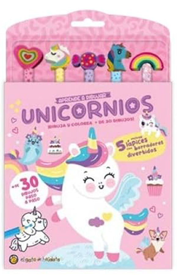 L&aacute;pices y gomitas - Unicornios