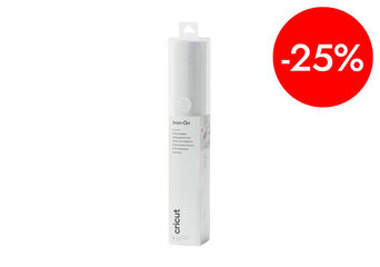 Iron-on glitter 30x30cm blanco