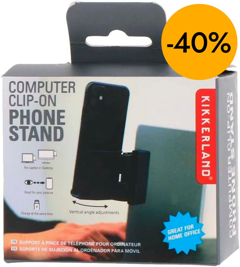 Clip soporte M&oacute;vil para Port&aacute;til Kikkerland