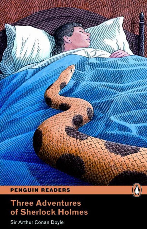 Level 4: Three adventures of sherlock holmes book and mp3 pack