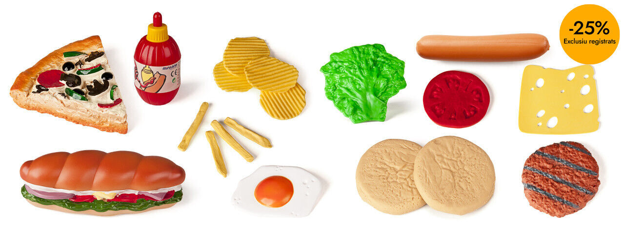 Juego simb&oacute;lico Bolsa comida r&aacute;pida