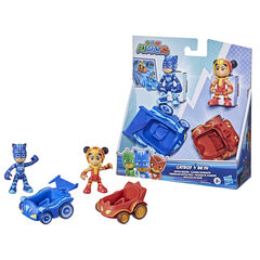 Set de Figures Pilots i Cotxe Al Combat Pj Masks Assort assortits