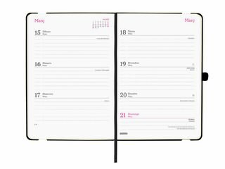 Agenda Finocam 16M Capri F4 Sem/Vista Catal&aacute;n 2026-27 Negro