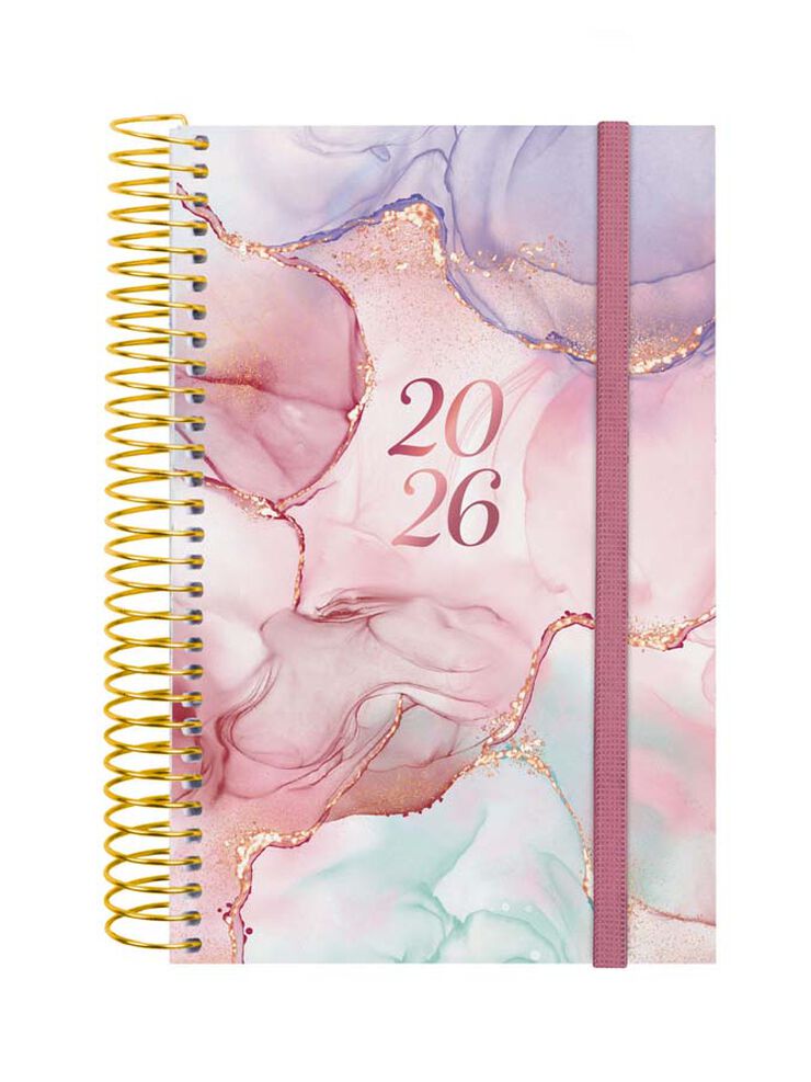 Agenda Finocam Design Collection E5 día/pág cat 2026 Goldy