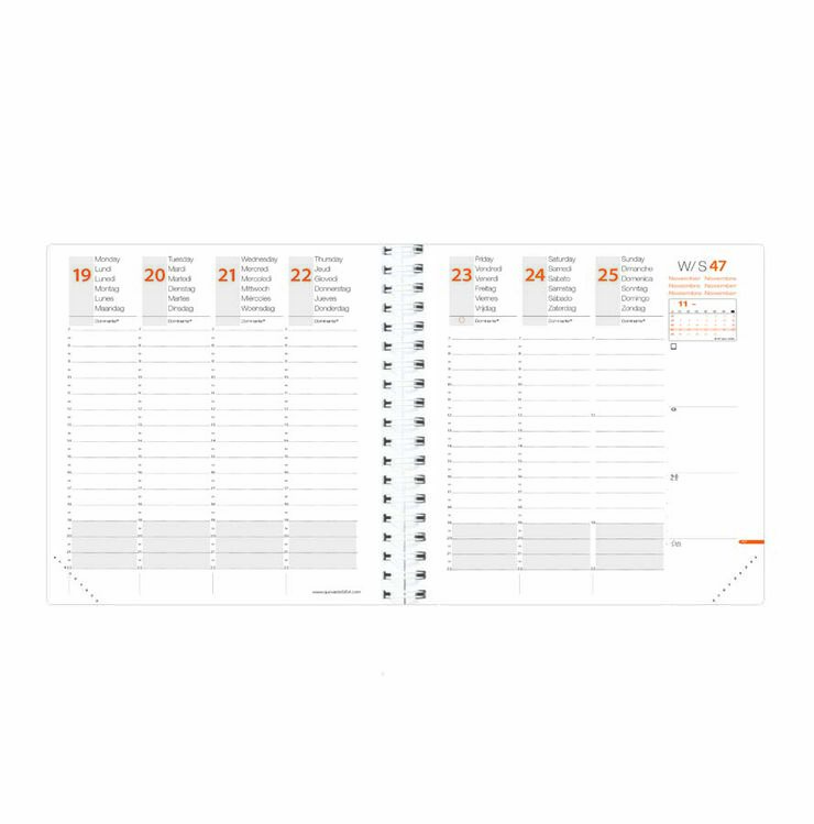 Agenda Quo Vadis Time&Life M 16x16 sem/vista mult 2026 azul