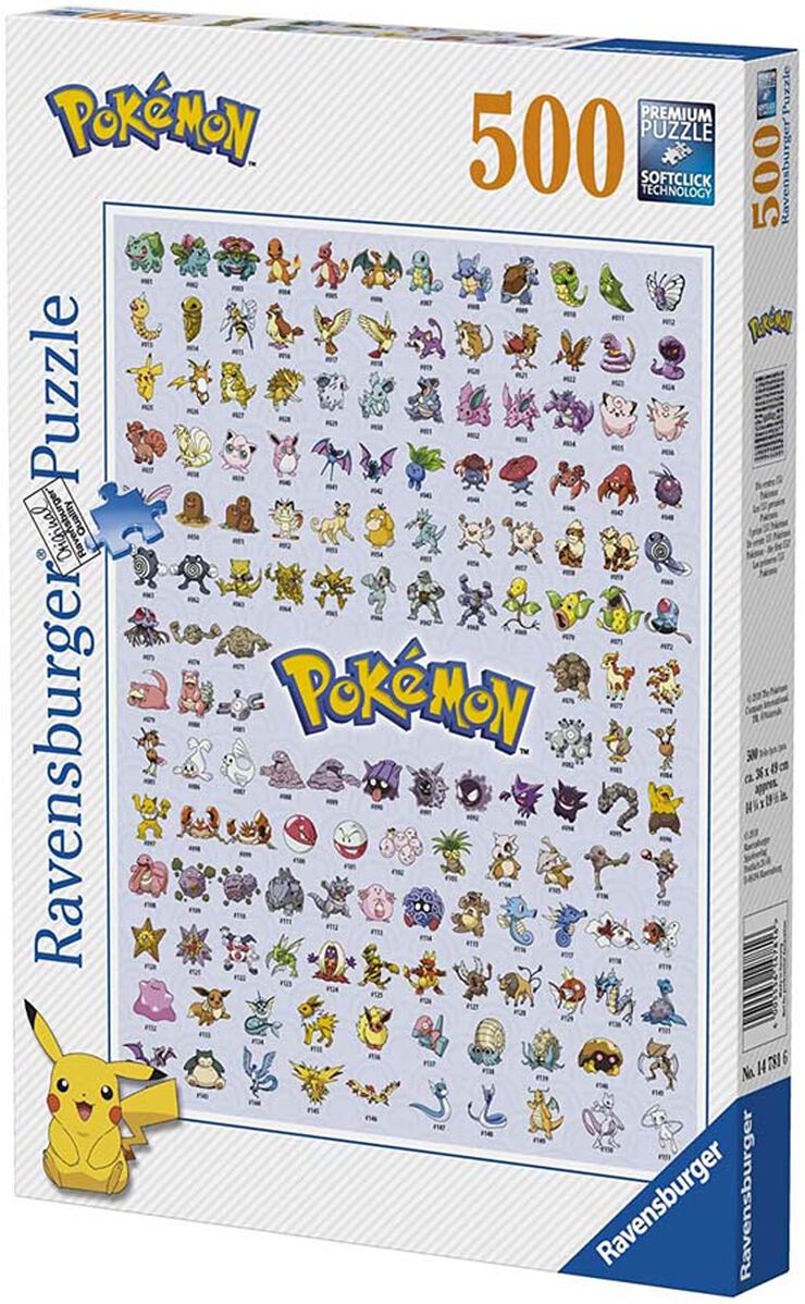 Puzle 500 piezas Pokémon Puzle 500 piezas Pokémon