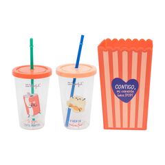 Set Bol Palomitas + 2 Vasos Refresco