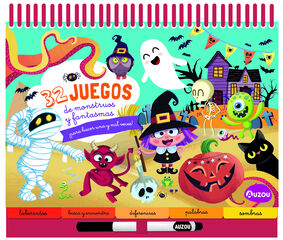 Bloc de anillas grande. 32 juegos de monstruos y fantasmas &iexcl;para hacer una y mil veces!