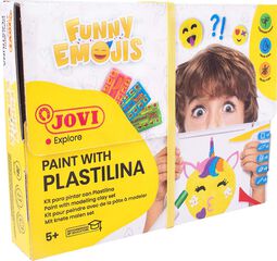 Colorea con Plastilina Funny Emojis Jovi Kit