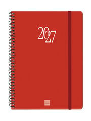 Agenda Finocam My Setmana Vista Horitzontal 2027 Castell&agrave; Vermell