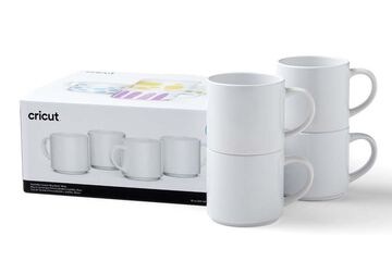 Taza apilable 275ml blanco 4u