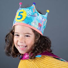 Corona de cumpleaños sirenas