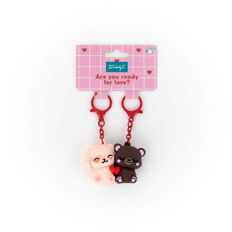 Set 2 Llaveros Mr. Wonderful Bunny Bear