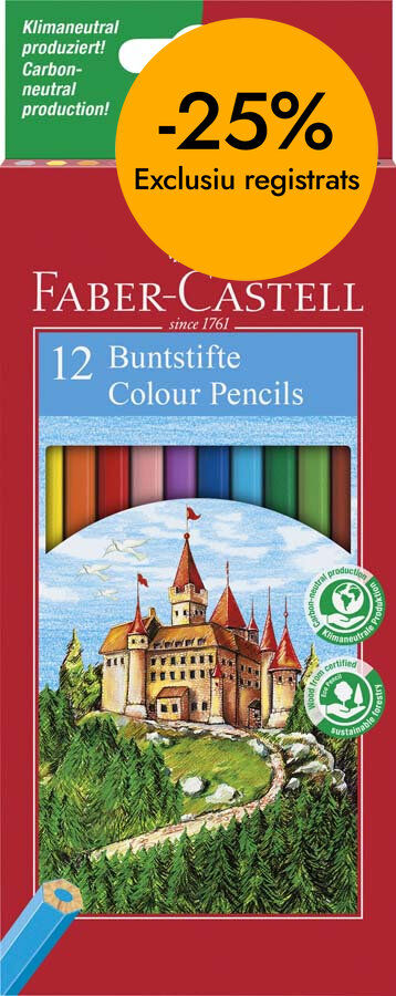 L&aacute;pices de colores Faber-Castell Ecologic 12 colores
