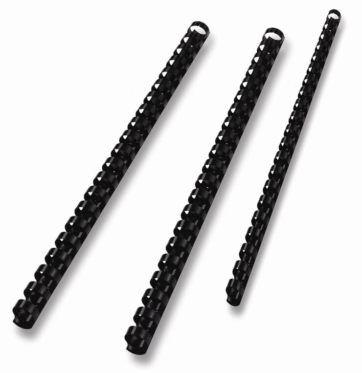 Enquadernador tubular 25mm negre