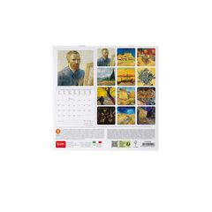 Calendario Pared Legami m/vista 2025 Van Gogh