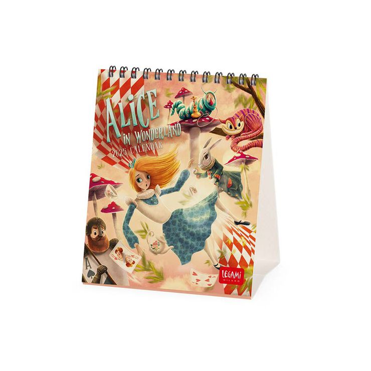 Calendario Mesa Legami m/vista 2025 Alice Wonder