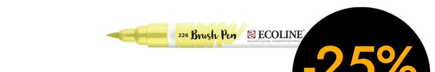 Rotulador Ecoline Brush Pen amarillo pastel 226