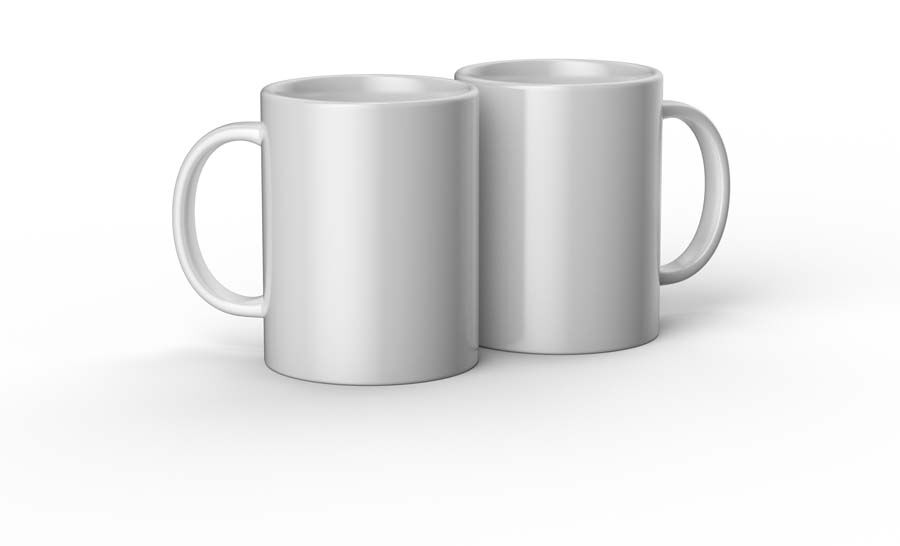 Tasses Mug Press 440 ml blanc 2u