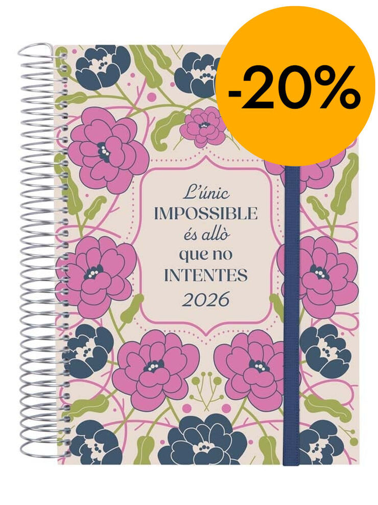 Agenda Finocam Design Collection E10 d&iacute;a/p&aacute;g cat 2026 Imposible