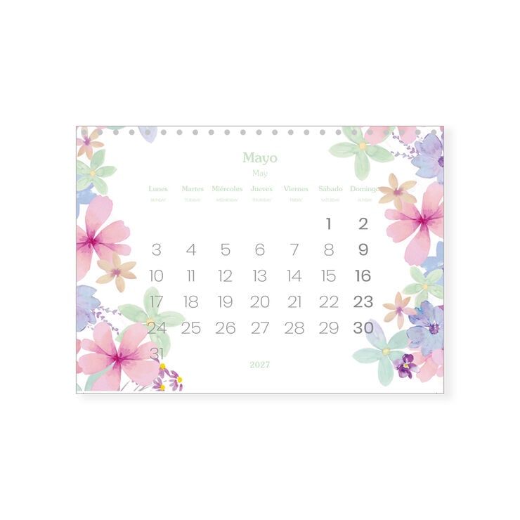 Calendario Takenote Sobremesa 2027 Noa