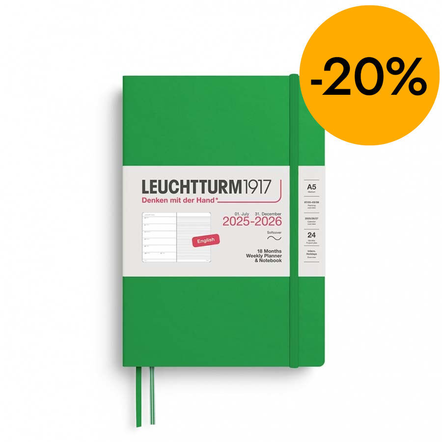 Agenda 18 mesos Leuchtturm A5 setm/vista 2026 Spring