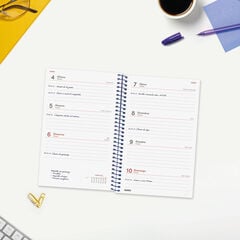 Agenda Finocam Year Setmana Vista Horitzontal 2027 Catal&agrave; Blau