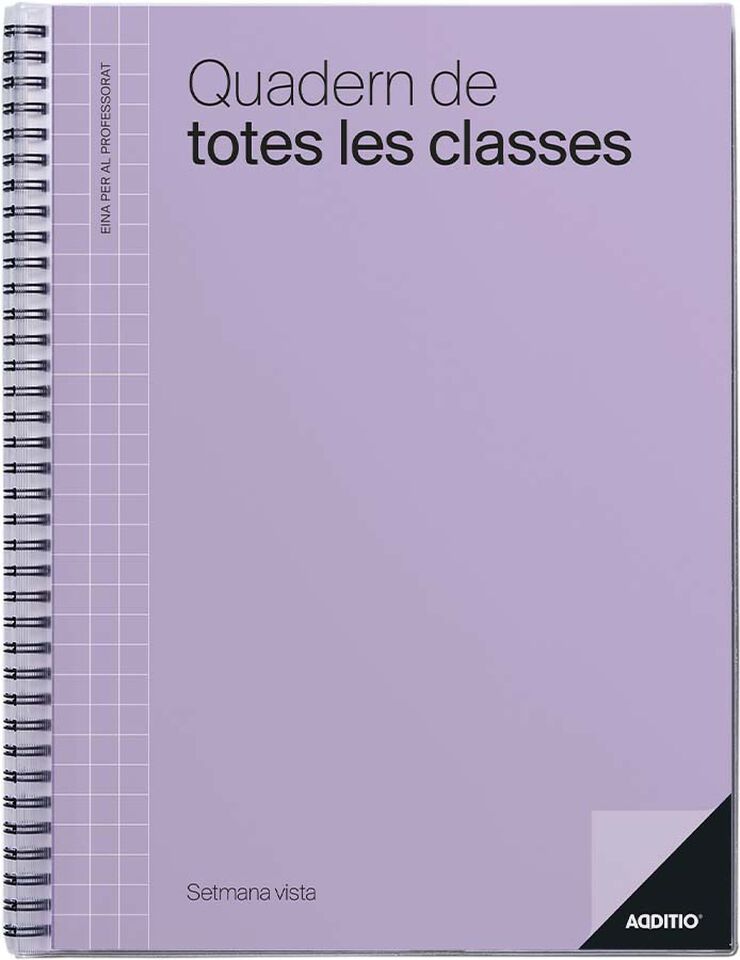 Quadern Notes les Classes Additio català verd