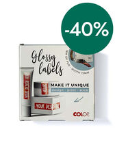 Cinta adhesiva Colop E-Mark Go brillante 15mm X 16m