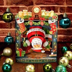 Postal Swing Navidad Papá Noel