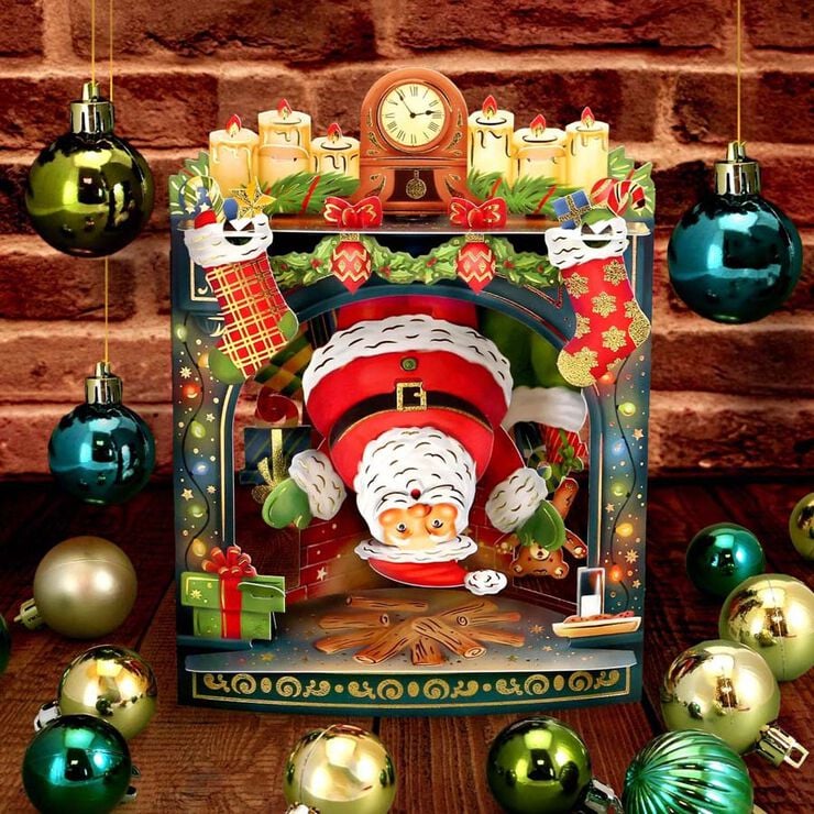 Postal Swing Navidad Papá Noel