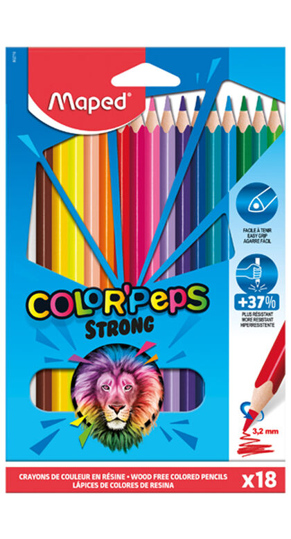 Caja de 18 lápices de colores Maped Color'Peps Strong