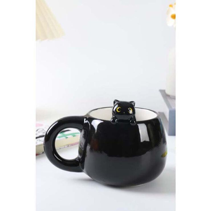 Taza de Cerámica Animalito iTotal Black Cat