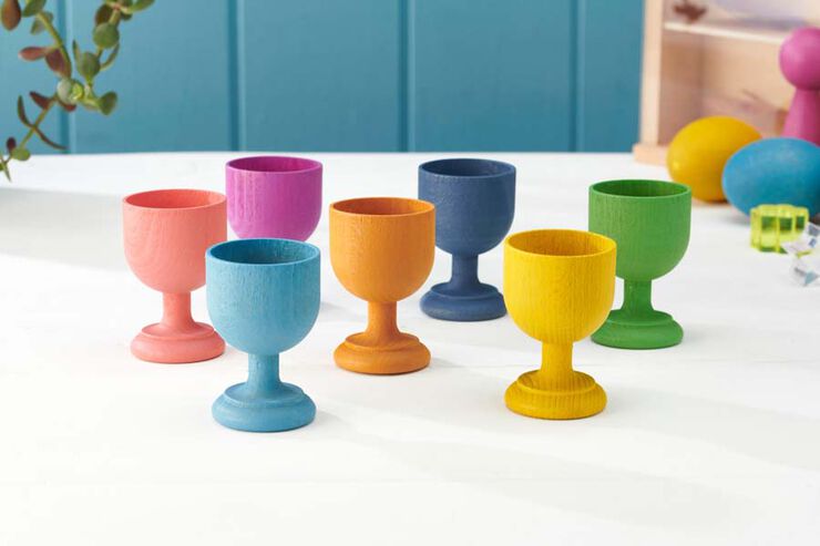 Tazas de madera TickiT Rainbow 7u
