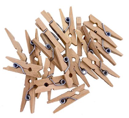 Mini pinzas de madera marca Abacus 45 u Mini pinzas de madera marca Abacus 45 u