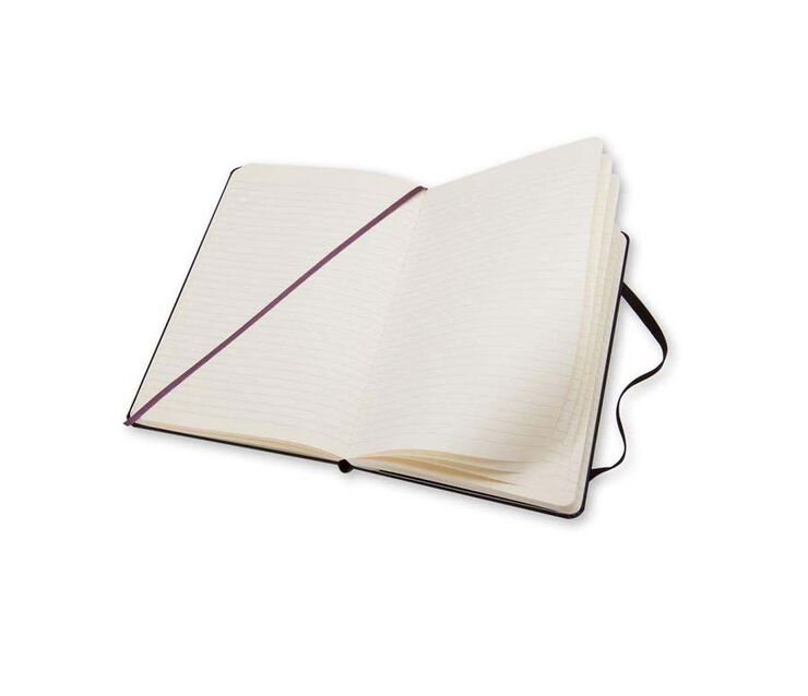 Libreta Moleskine P Negro Raya