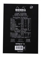 Bloc Rhodia Dots A5 80 hojas negro