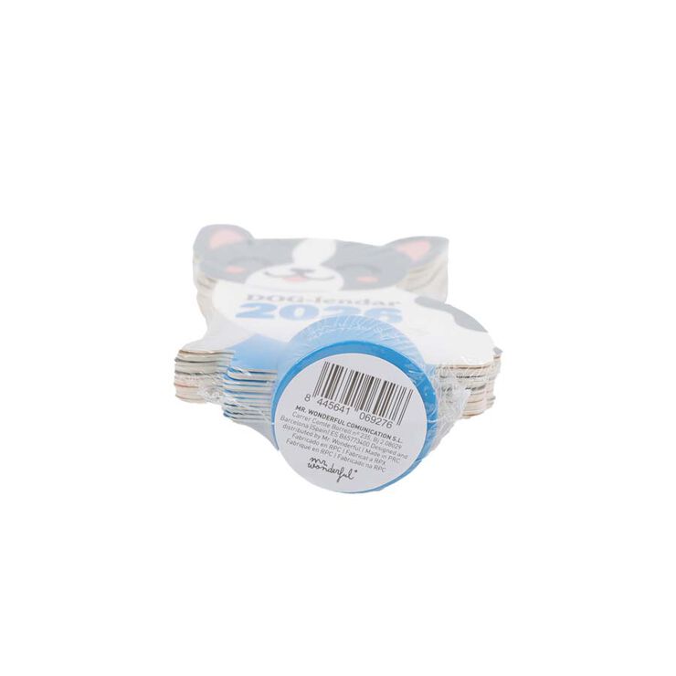 Calendario sobremesa con peana 2026 Bulldog