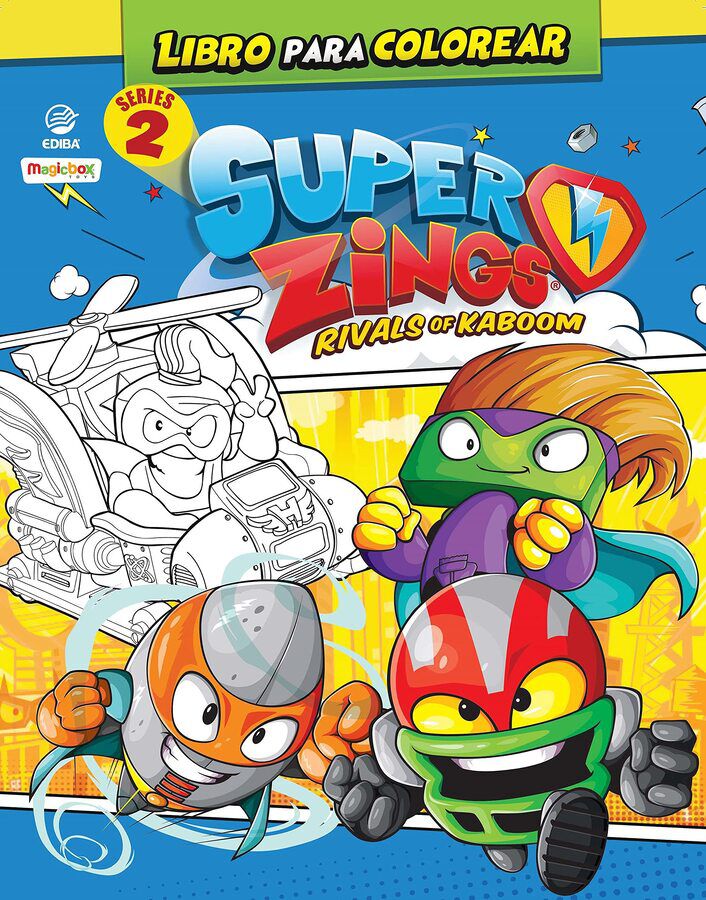 Libro para colorear Superthings Series 2 - Espa&ntilde;a