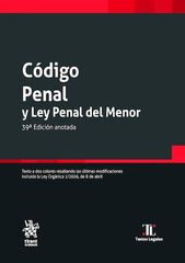 C&oacute;digo penal y ley penal del menor 39&ordf; Edici&oacute;n