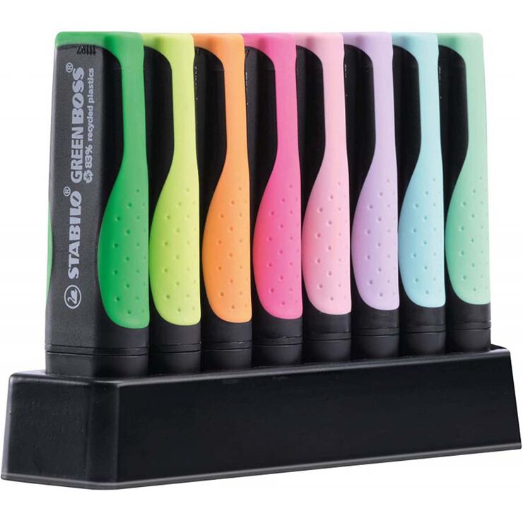 Marcadors fluorescents Stabilo Boss Green 8 colors