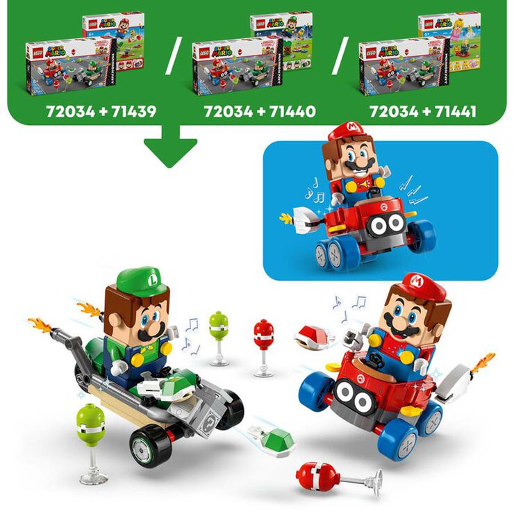LEGO® Super Mario Mario Kart™: Bebé Mario vs. Bebé Luigi 72034