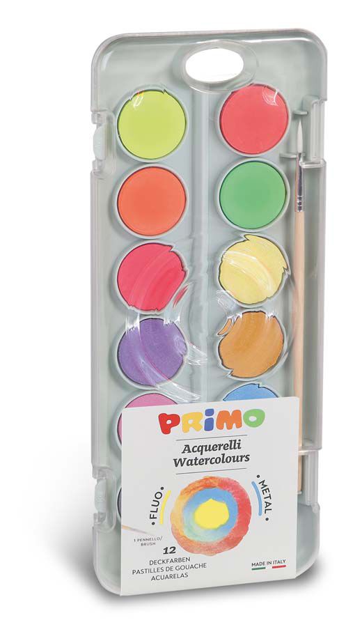 Aquarel.la Roman&iacute; Primo Fluo/Metall 12 Colors