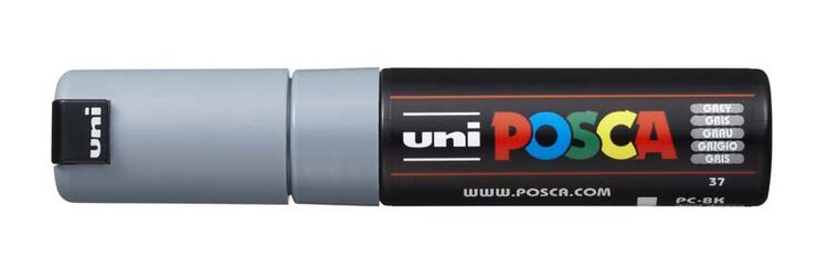 Retolador Posca PC-8K 8mm gris