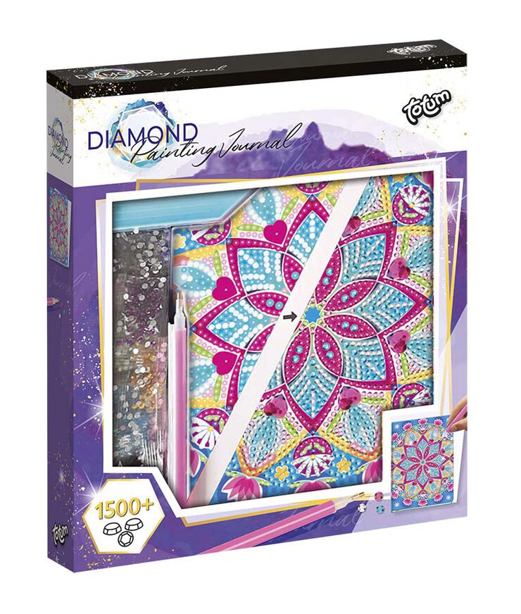 Libro decora con Diamantes Mandala Azul