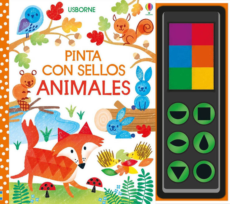 Pinta con sellos animales