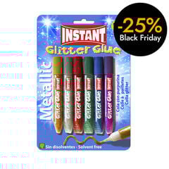 Cola Instant Glitter Metallic de 6 colors