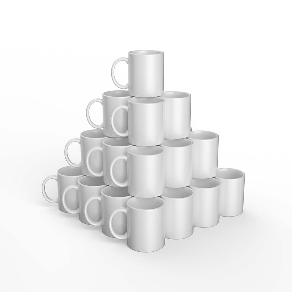 Tasses Mug Press 350 ml blanc 36u