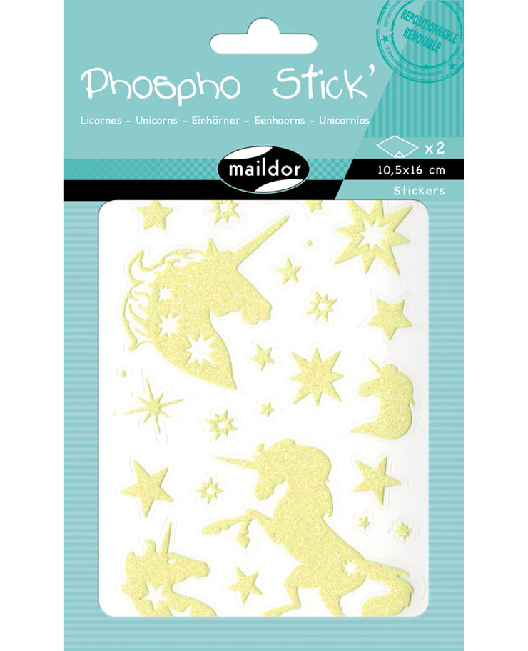 Gomets Maildor Phospho'Stick unicorns 2 fulls